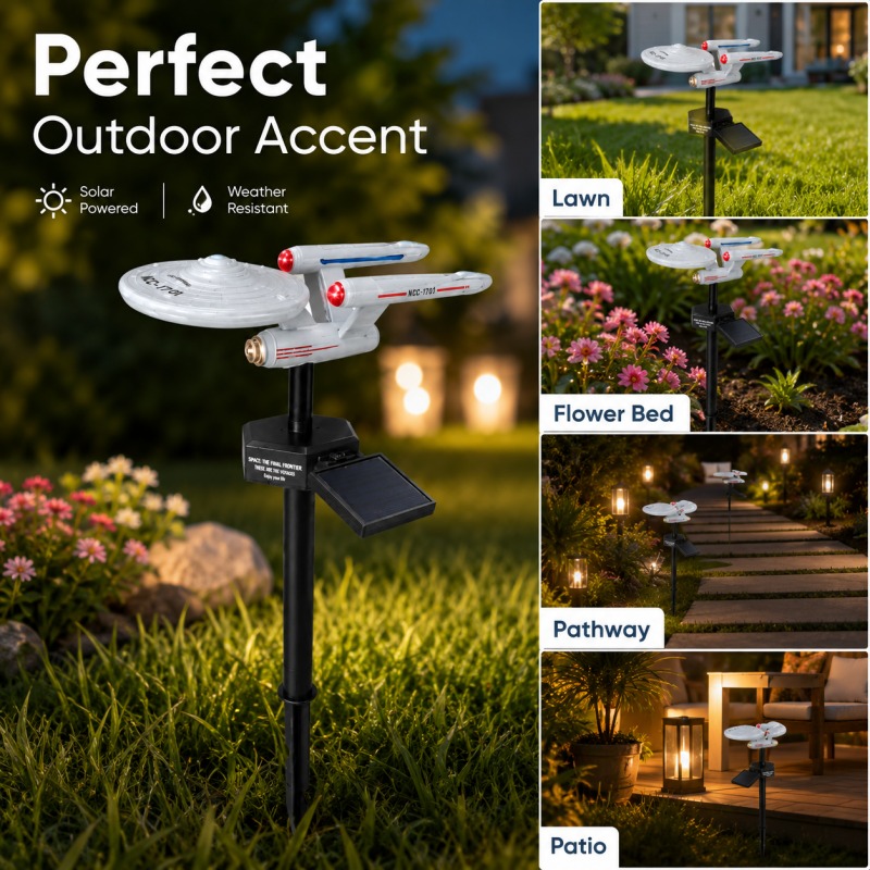 Outdoor Lighting Company - Lampe solaire de jardin Star Trek