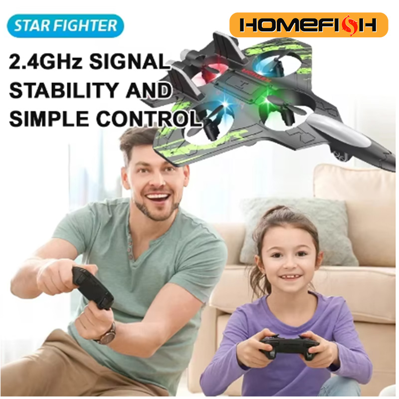 Outdoor Lighting Box - Hélicoptère télécommandé HOMEFISH 2.4G, planeur électrique