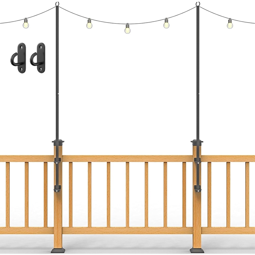 Outdoor Lighting For Garden - Paquet de 2 poteaux lumineux de