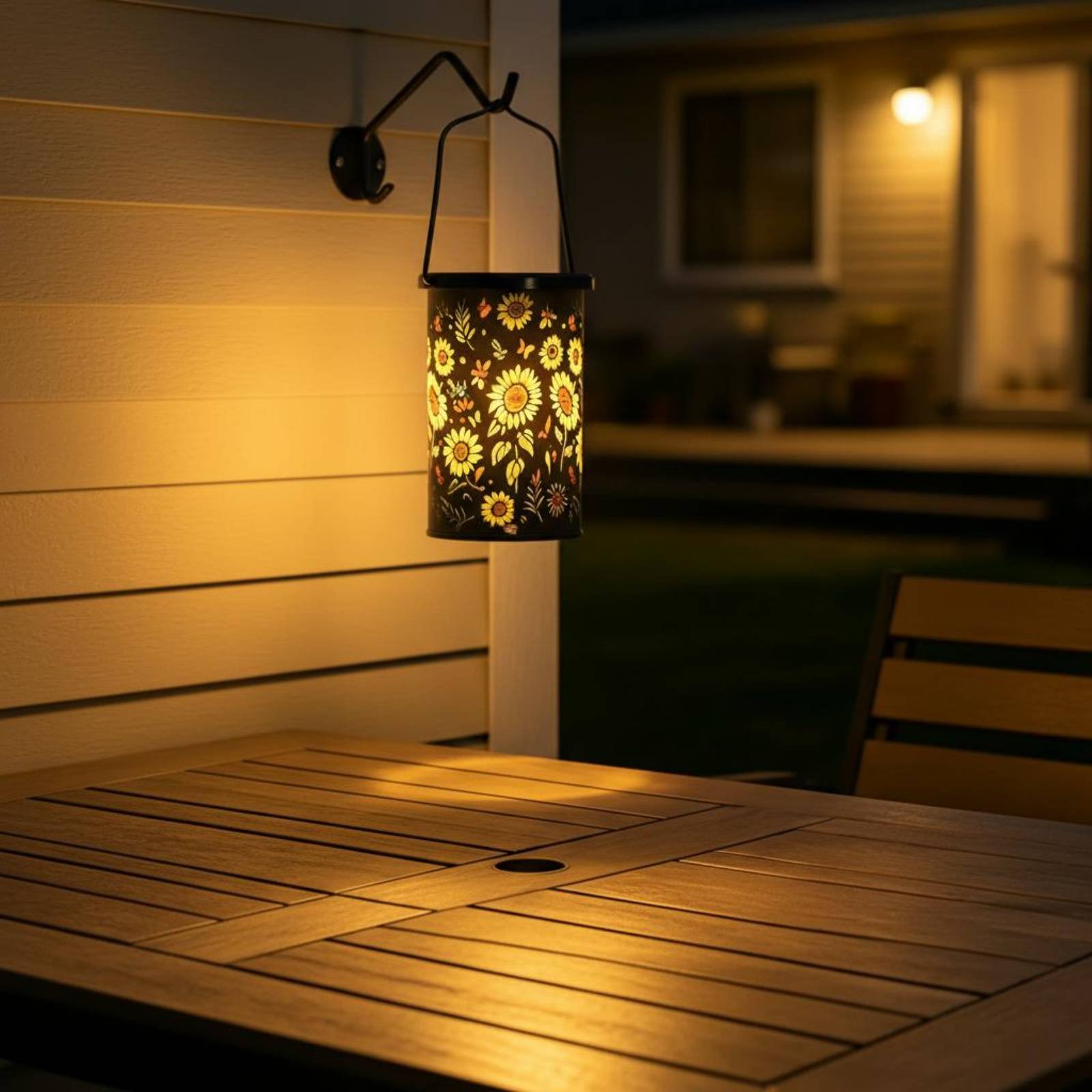 Outdoor Lighting Design - Lanterne solaire suspendue au design vintage