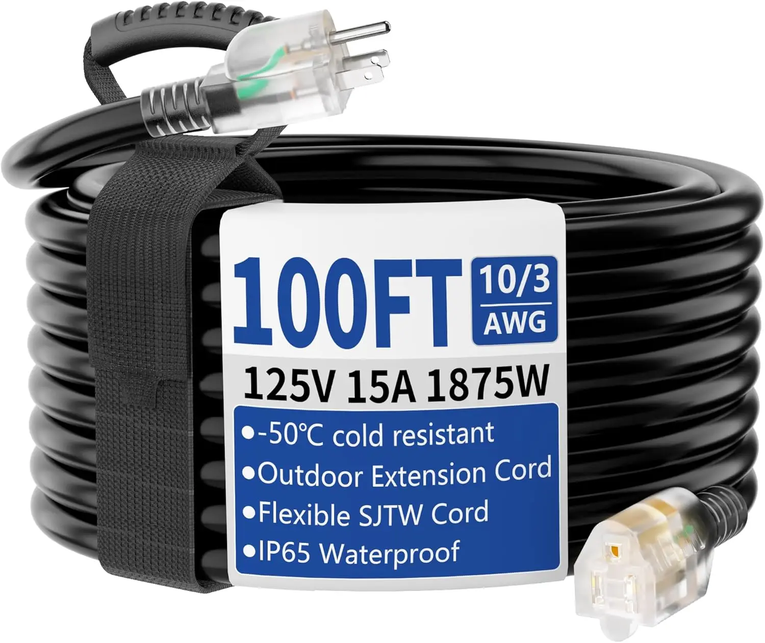 Outdoor Lighting Extension Cord - Câble de rallonge extérieur/intérieur de 100