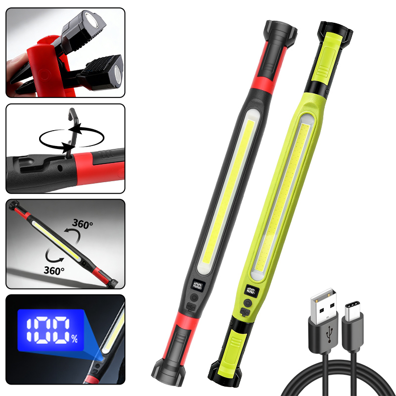 Outdoor Lighting Repair - Lampe de travail COB rechargeable de