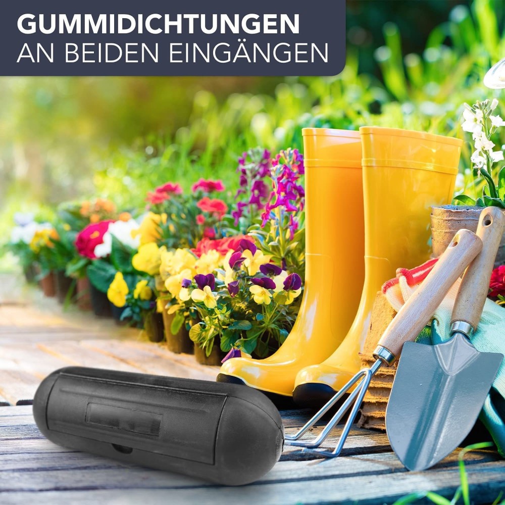 Outdoor Lighting Extension Cord - Boîtier de protection étanche pour rallonge