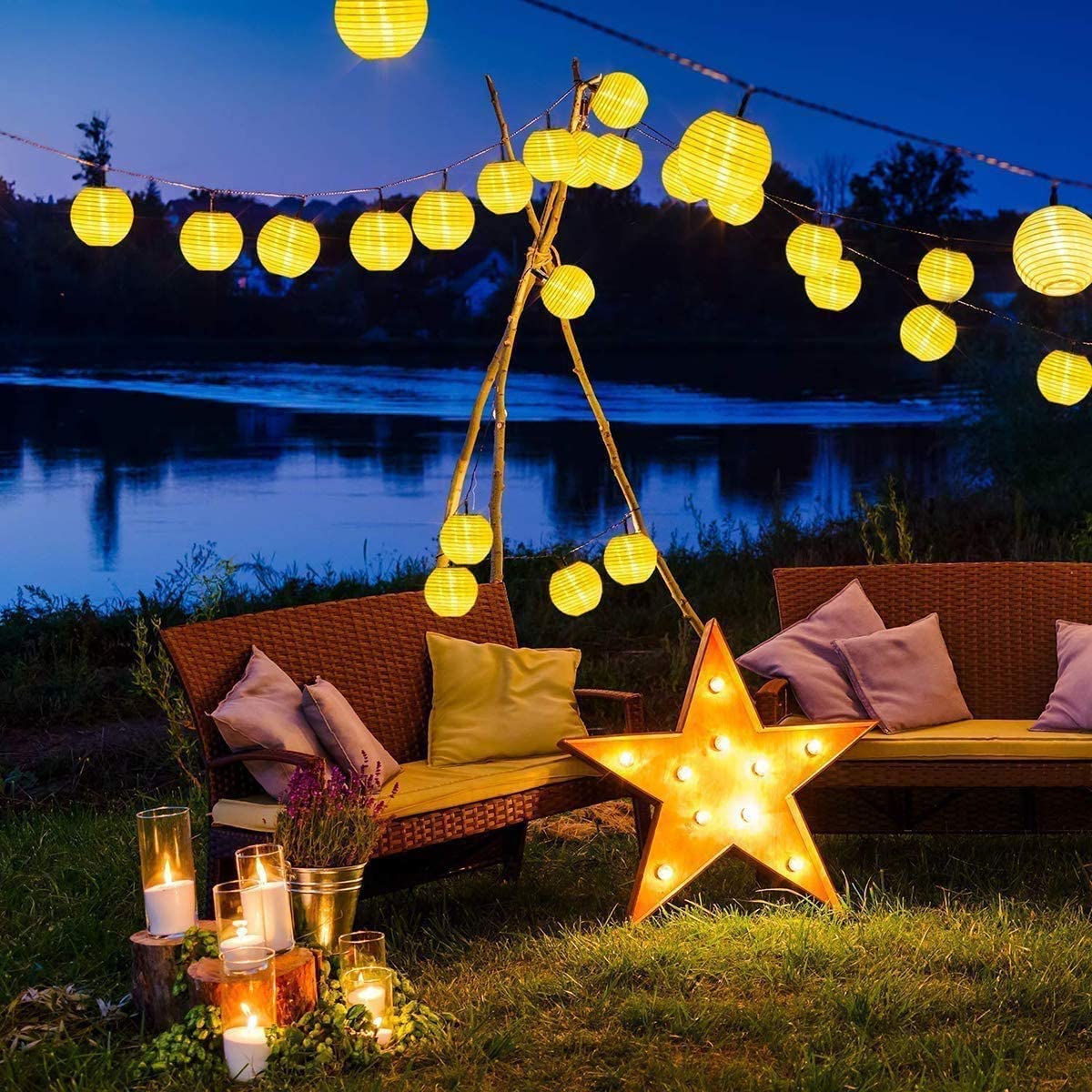 Lanterne étanche chaîne solair - Outdoor Lighting Company avis et prix