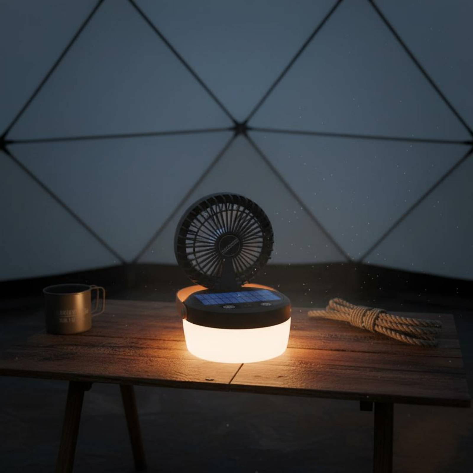 Ventilateur solaire de camping - Outdoor Lighting Design avis et prix