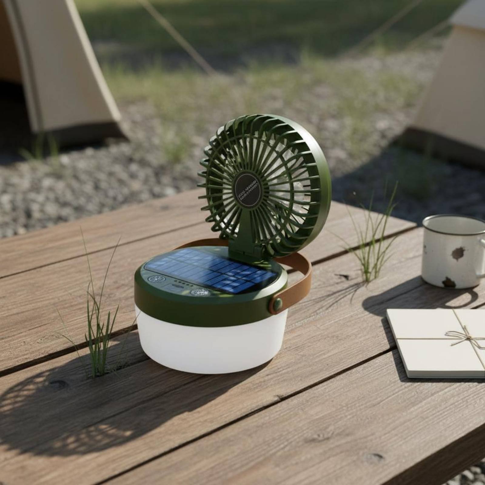 Ventilateur solaire de camping - Outdoor Lighting Design avis et prix
