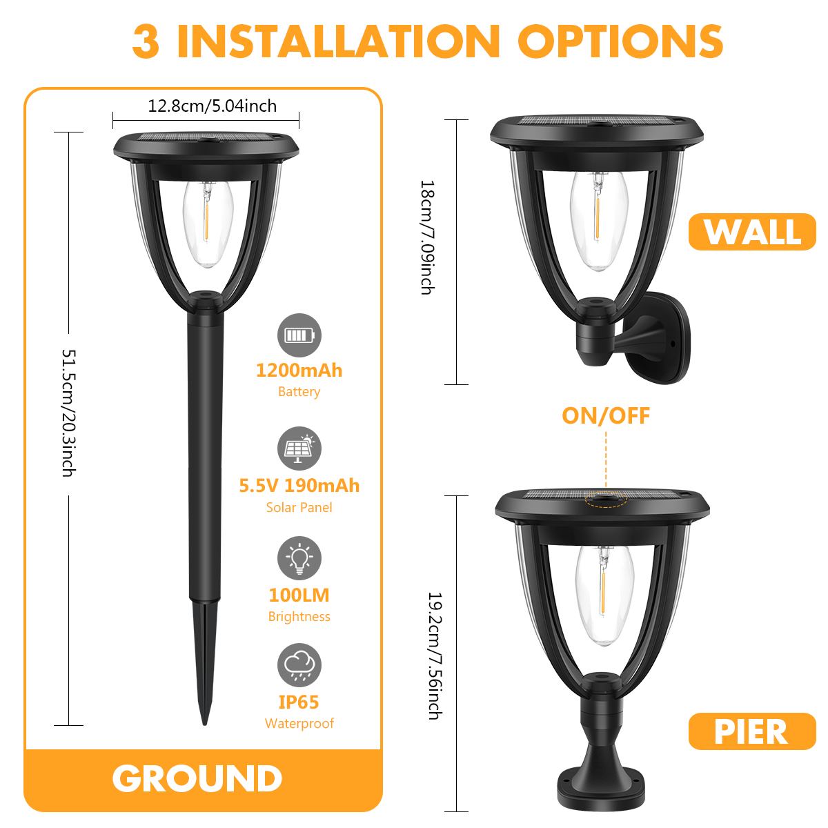 Lampe solaire extérieure à éne - Outdoor Lighting Install avis et prix