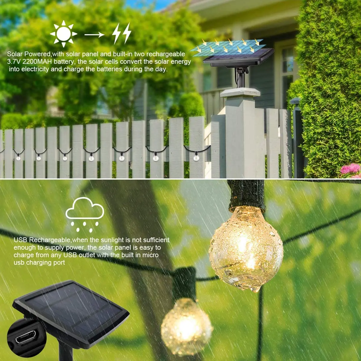 Guirxiété lumineuse solaire à  - Outdoor Lighting Company avis et prix