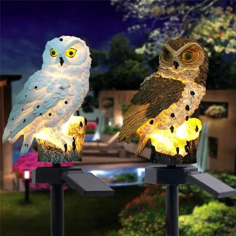 Statue de hibou solaire, lumiè - Outdoor Lighting Design avis et prix