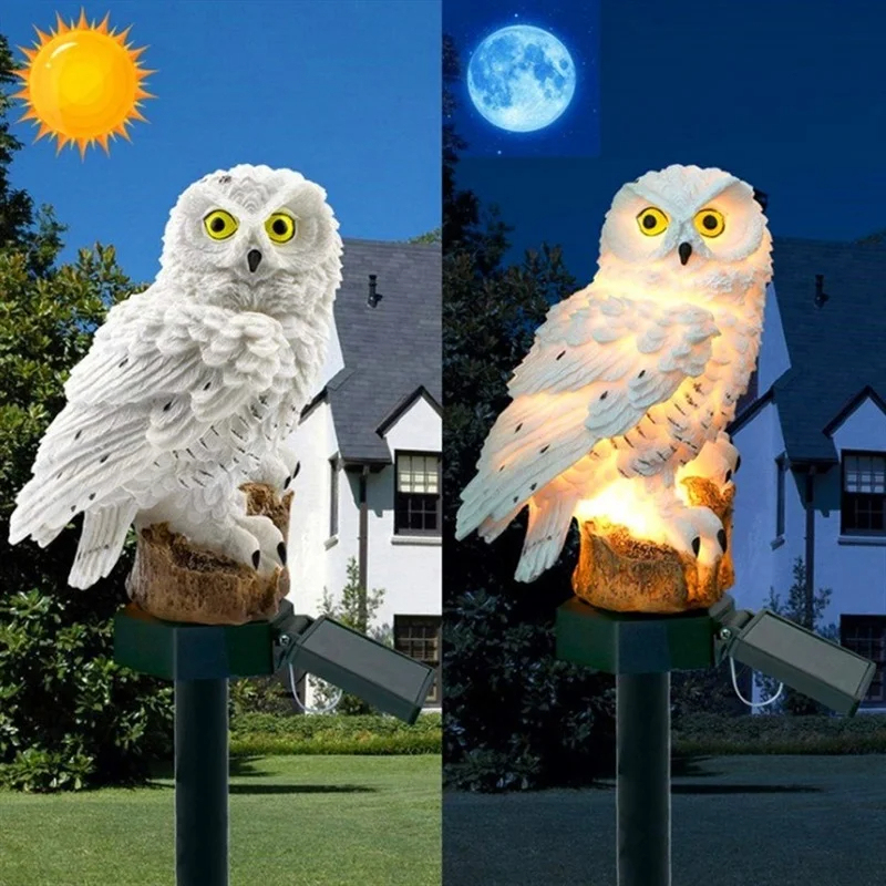 Statue de hibou solaire, lumiè - Outdoor Lighting Design avis et prix