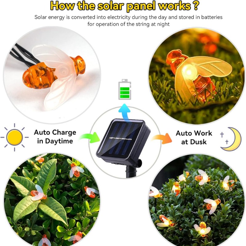 Guirlande lumineuse solaire en - Outdoor Lighting For Christmas avis et prix