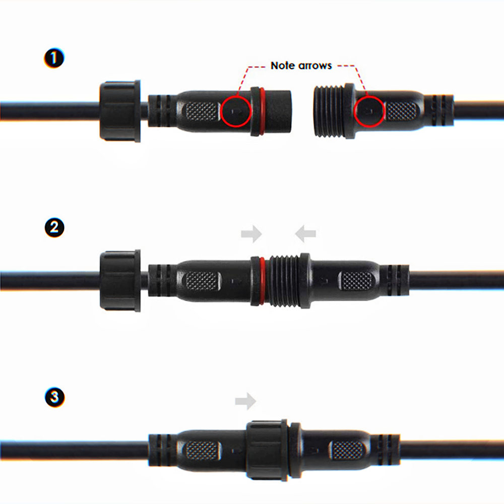 Câble LED DC 2 broches, câbles - Outdoor Lighting Extension Cord avis et prix