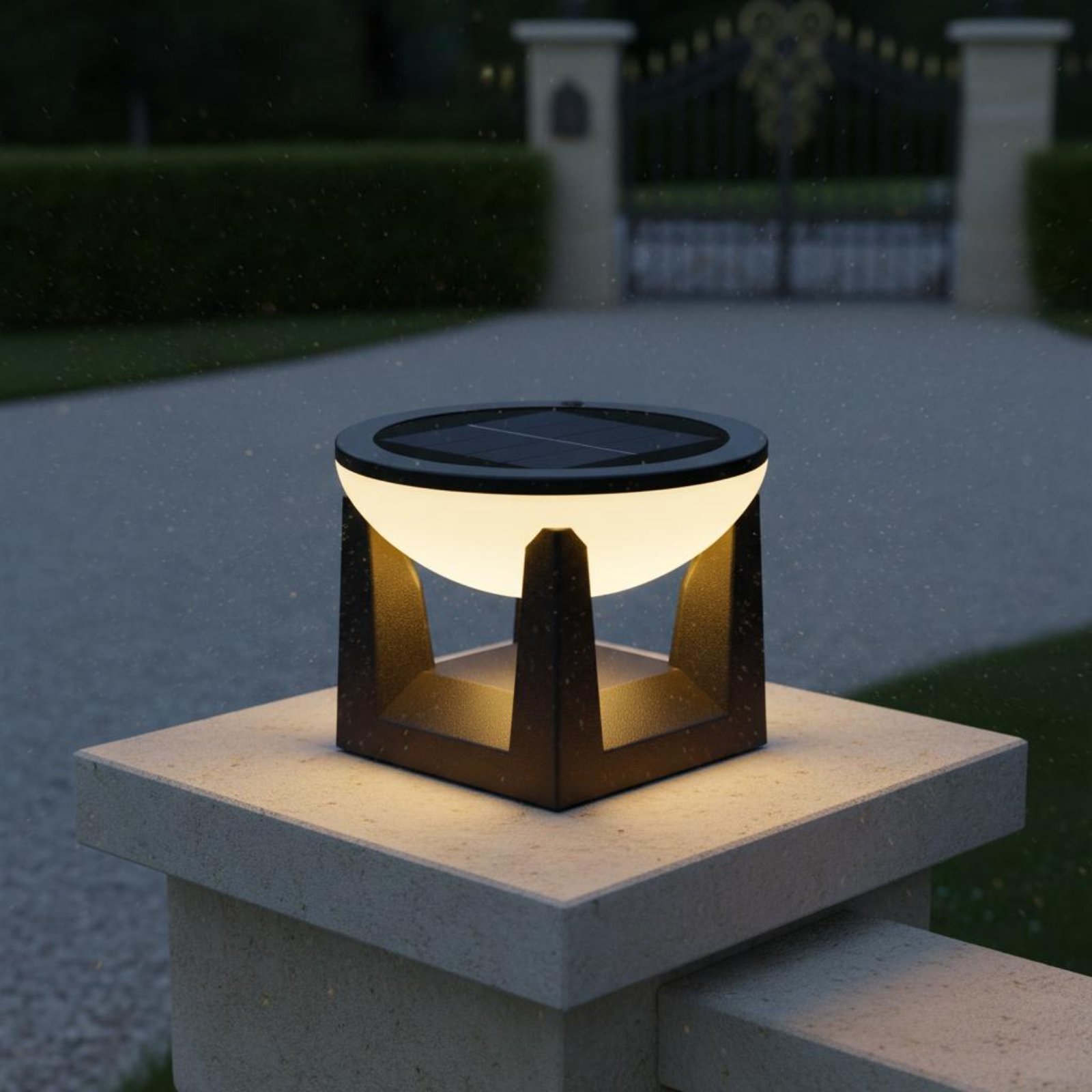 Lampe solaire pour poteau, fac - Outdoor Lighting Install avis et prix