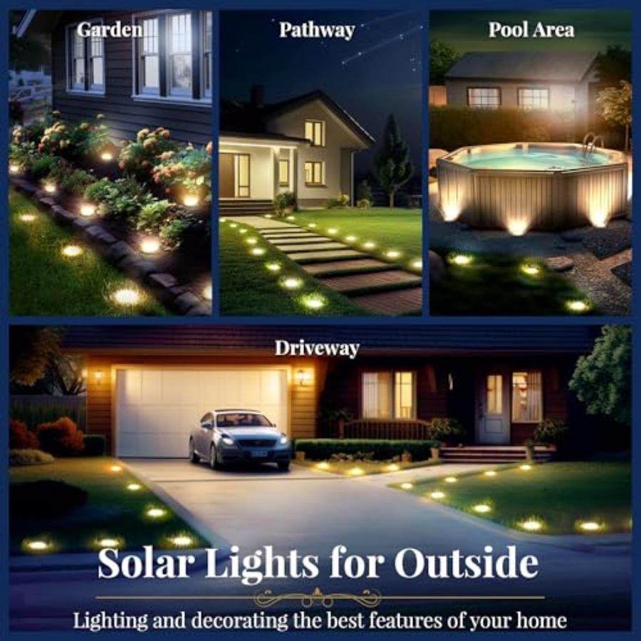 Lampes solaires au sol, lampes - Outdoor Lighting For Garden avis et prix