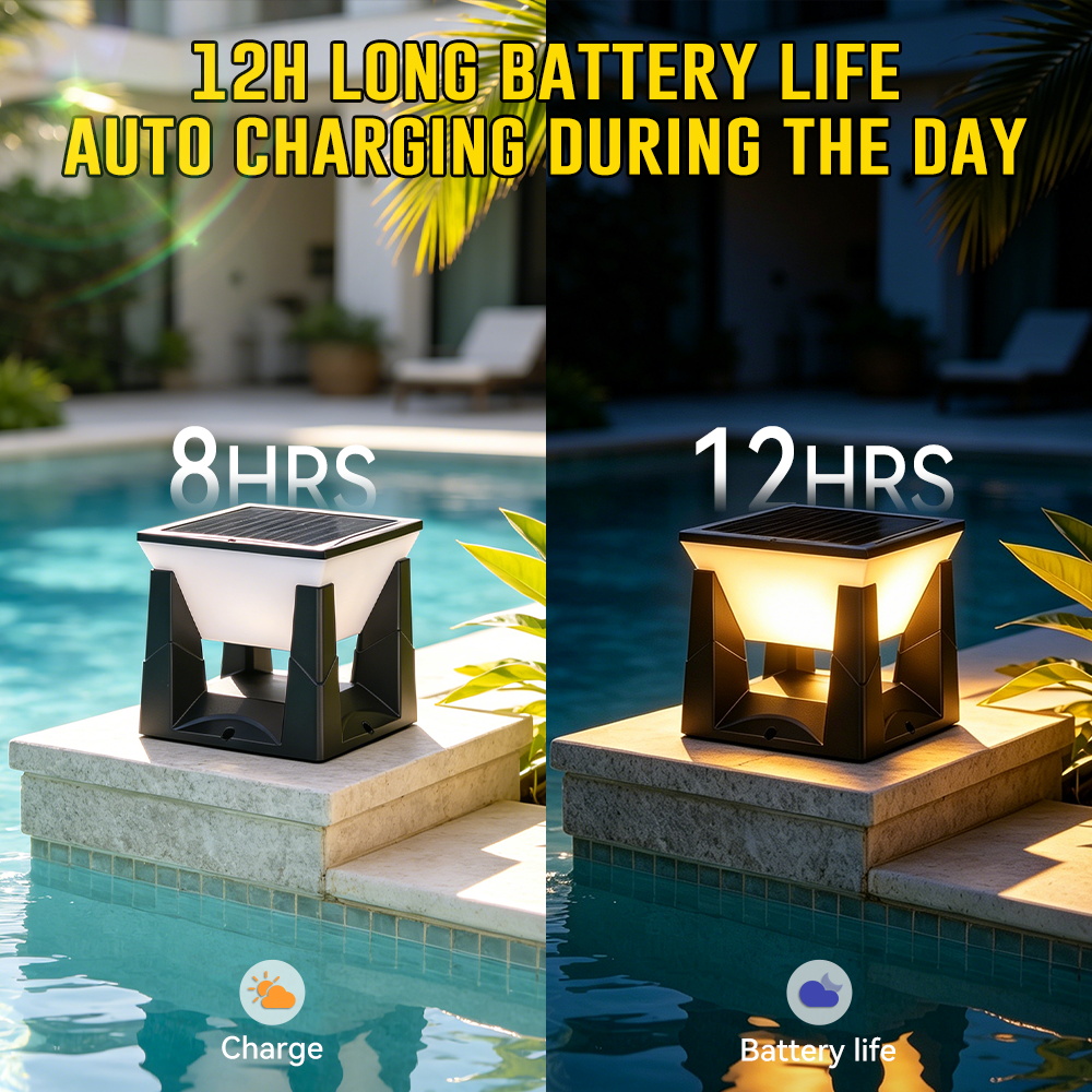 Lampe solaire LED imperméable  - Outdoor Lighting Install avis et prix